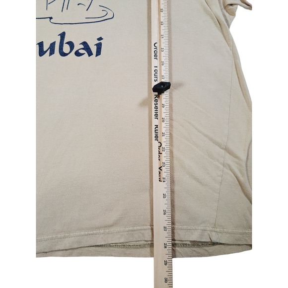 Dubai Men's Graphic Tan T-Shirt Size XXL Made in U.A.E. - Picture 6 of 7